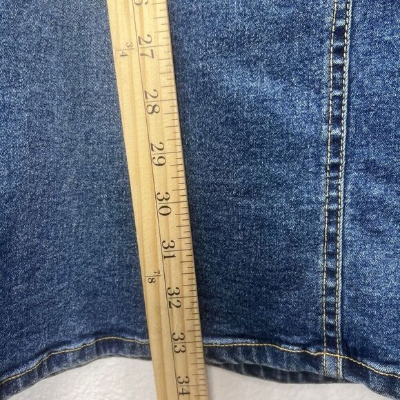 Rock and Rose maxi denim skirt women blue western country stretch open back 13. - Picture 5 of 9